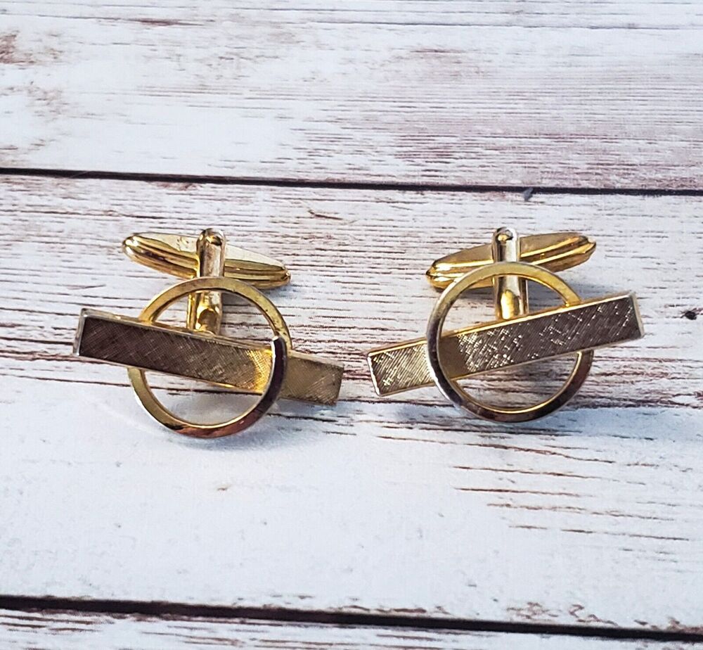 Vintage Cufflinks - Gold Tone Fancy